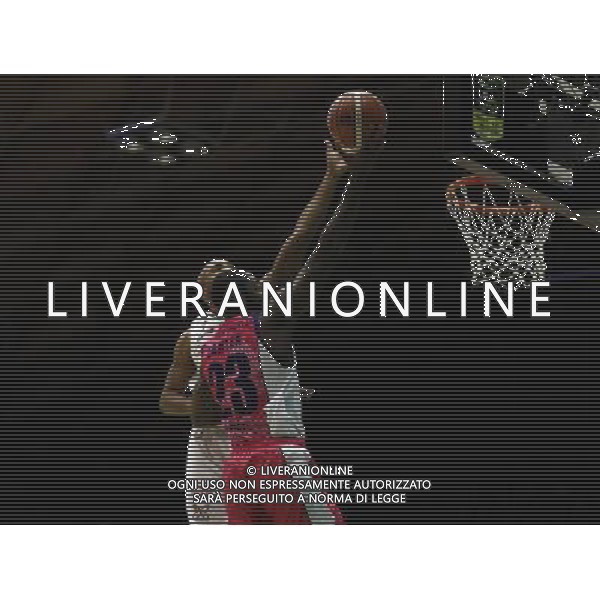 Poste Mobile Final Eight 19/02/2017 EA7 Emporio Armani Milano - Banco di Sardegna Sassari nella foto: Carter Josh ©Claudio Zamagni/Agenzia Aldo Liverani Carter Josh during Poste Mobile Final Eight Italian Basketball Cup 2017 - EA7 Emporio Armani Milano against Banco di Sardegna Sassari at Rimini Fiera, on February 19, 2017 photo credit by Claudio Zamagni/Aldo Liverani Photo Agency