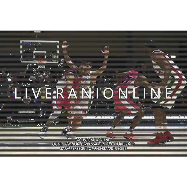 Poste Mobile Final Eight 19/02/2017 EA7 Emporio Armani Milano - Banco di Sardegna Sassari nella foto: Stipcevic Rok Â©Claudio Zamagni/Agenzia Aldo Liverani Stipcevic Rok during Poste Mobile Final Eight Italian Basketball Cup 2017 - EA7 Emporio Armani Milano against Banco di Sardegna Sassari at Rimini Fiera, on February 19, 2017 photo credit by Claudio Zamagni/Aldo Liverani Photo Agency