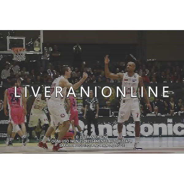 Poste Mobile Final Eight 19/02/2017 EA7 Emporio Armani Milano - Banco di Sardegna Sassari nella foto: Hickman Richard Â©Claudio Zamagni/Agenzia Aldo Liverani Hickman Richard during Poste Mobile Final Eight Italian Basketball Cup 2017 - EA7 Emporio Armani Milano against Banco di Sardegna Sassari at Rimini Fiera, on February 19, 2017 photo credit by Claudio Zamagni/Aldo Liverani Photo Agency