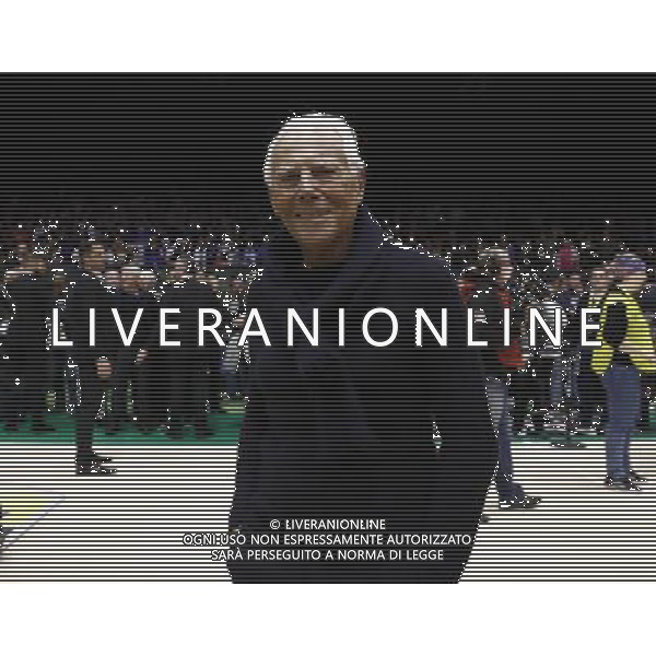 Poste Mobile Final Eight 19/02/2017 EA7 Emporio Armani Milano - Banco di Sardegna Sassari nella foto: GIORGIO ARMANI Â©Claudio Zamagni/Agenzia Aldo Liverani GIORGIO ARMANI during Poste Mobile Final Eight Italian Basketball Cup 2017 - EA7 Emporio Armani Milano against Banco di Sardegna Sassari at Rimini Fiera, on February 19, 2017 photo credit by Claudio Zamagni/Aldo Liverani Photo Agency/ AGENZIA ALDO LIVERANI SAS