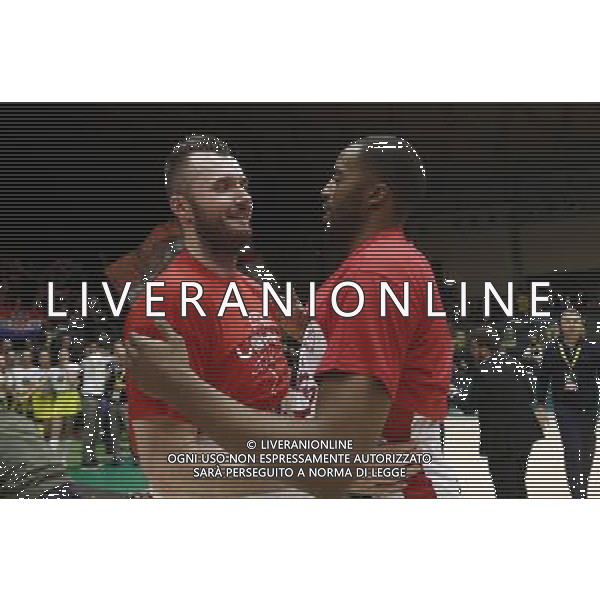 Poste Mobile Final Eight 19/02/2017 EA7 Emporio Armani Milano - Banco di Sardegna Sassari nella foto: Macvan Milan Â©Claudio Zamagni/Agenzia Aldo Liverani Macvan Milan during Poste Mobile Final Eight Italian Basketball Cup 2017 - EA7 Emporio Armani Milano against Banco di Sardegna Sassari at Rimini Fiera, on February 19, 2017 photo credit by Claudio Zamagni/Aldo Liverani Photo Agency/ AGENZIA ALDO LIVERANI SAS