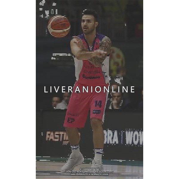 Poste Mobile Final Eight 18/02/2017 Banco di Sardegna Sassari - Germani Basket Brescia nella foto: Sacchetti Brian Â©Claudio Zamagni/Agenzia Aldo Liverani Sacchetti Brian during Poste Mobile Final Eight Italian Basketball Cup 2017 - Banco di Sardegna Sassari against Germani Basket Brescia at Rimini Fiera, on February 18, 2017 photo credit by Claudio Zamagni/Aldo Liverani Photo Agency / AGENZIA ALDO LIVERANI SAS