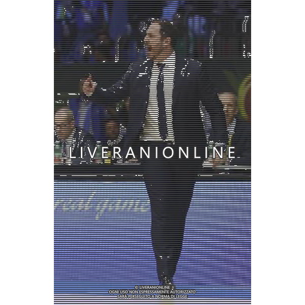 Poste Mobile Final Eight 18/02/2017 Banco di Sardegna Sassari - Germani Basket Brescia nella foto: Diana Andrea Coach Â©Claudio Zamagni/Agenzia Aldo Liverani Diana Andrea Coach during Poste Mobile Final Eight Italian Basketball Cup 2017 - Banco di Sardegna Sassari against Germani Basket Brescia at Rimini Fiera, on February 18, 2017 photo credit by Claudio Zamagni/Aldo Liverani Photo Agency / AGENZIA ALDO LIVERANI SAS