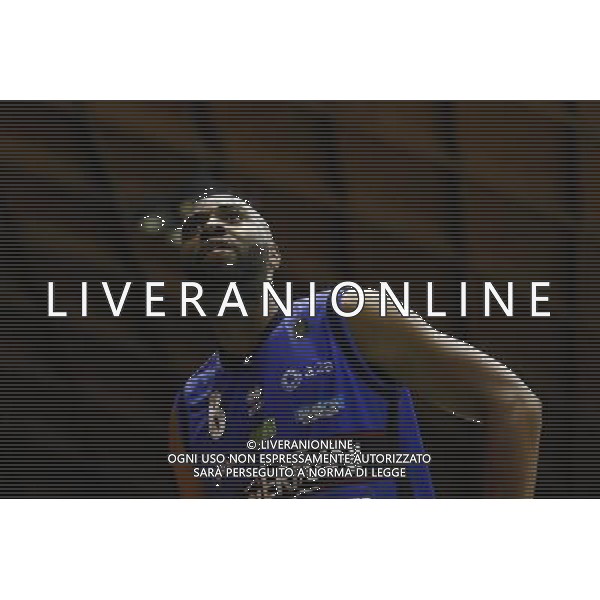 Poste Mobile Final Eight 18/02/2017 Banco di Sardegna Sassari - Germani Basket Brescia nella foto: Landry Marcus Â©Claudio Zamagni/Agenzia Aldo Liverani Landry Marcus during Poste Mobile Final Eight Italian Basketball Cup 2017 - Banco di Sardegna Sassari against Germani Basket Brescia at Rimini Fiera, on February 18, 2017 photo credit by Claudio Zamagni/Aldo Liverani Photo Agency / AGENZIA ALDO LIVERANI SAS
