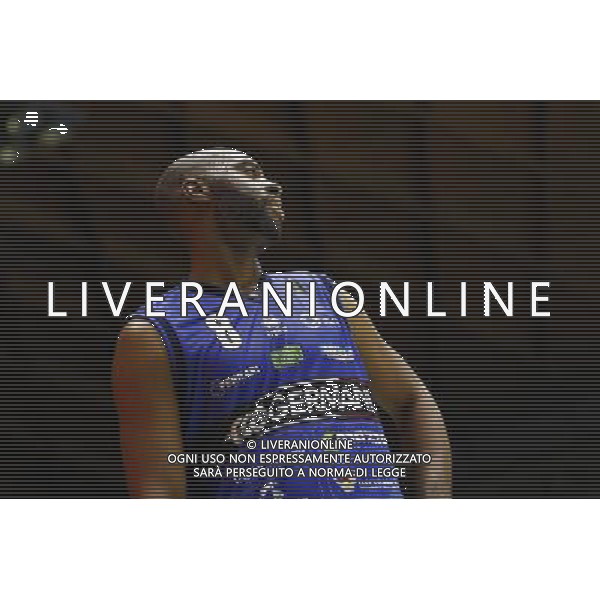 Poste Mobile Final Eight 18/02/2017 Banco di Sardegna Sassari - Germani Basket Brescia nella foto: Landry Marcus Â©Claudio Zamagni/Agenzia Aldo Liverani Landry Marcus during Poste Mobile Final Eight Italian Basketball Cup 2017 - Banco di Sardegna Sassari against Germani Basket Brescia at Rimini Fiera, on February 18, 2017 photo credit by Claudio Zamagni/Aldo Liverani Photo Agency / AGENZIA ALDO LIVERANI SAS