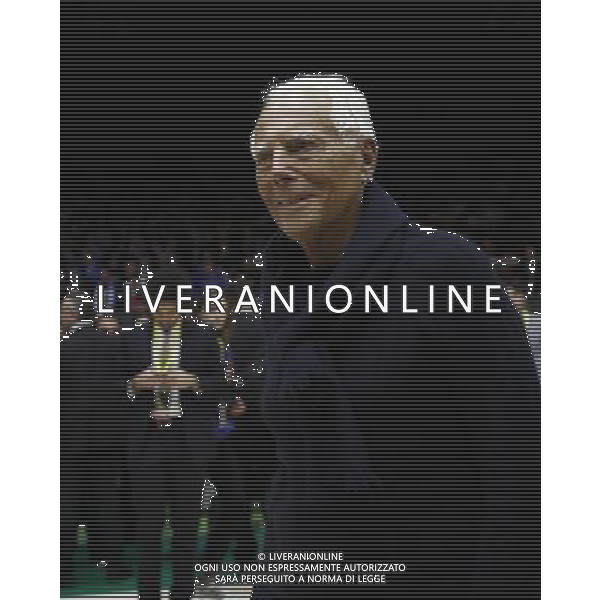 Poste Mobile Final Eight 19/02/2017 EA7 Emporio Armani Milano - Banco di Sardegna Sassari nella foto: GIORGIO ARMANI Â©Claudio Zamagni/Agenzia Aldo Liverani GIORGIO ARMANI during Poste Mobile Final Eight Italian Basketball Cup 2017 - EA7 Emporio Armani Milano against Banco di Sardegna Sassari at Rimini Fiera, on February 19, 2017 photo credit by Claudio Zamagni/Aldo Liverani Photo Agency / AGENZIA ALDO LIVERANI SAS