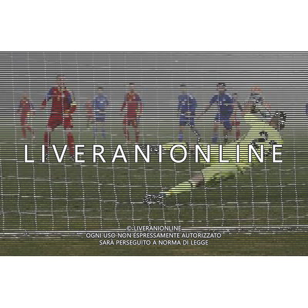 Amichevole San Marino - Andorra 22/02/2017 nella foto: Elia Benedettini ©Claudio Zamagni/Agenzia Aldo Liverani Elia Benedettini saves during international friendly soccer match between San Marino and Andorra at San Marino Olympic Stadium, on February 22, 2017 photo credit by Claudio Zamagni/Aldo Liverani Photo Agency