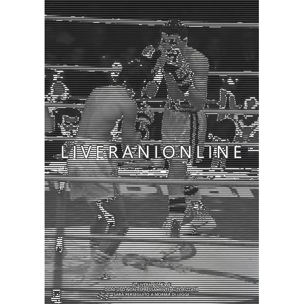 SAINT VINCENT -AOSTA 21-07-1985 INCONTRO DI BOXE PATRIZIO OLIVA E UBALDO SACCO AG ALDO LIVERANI SAS 