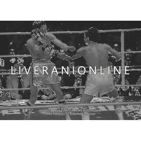 SAINT VINCENT -AOSTA 21-07-1985 INCONTRO DI BOXE PATRIZIO OLIVA E UBALDO SACCO AG ALDO LIVERANI SAS 