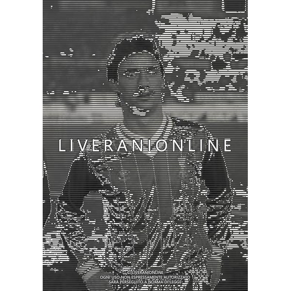 TORINO 16-01-1985 FINALE DI SUPERCOPPA EUROPEA JUVENTUS LIVERPOOL NELLA FOTO IAN RUSH CON LA MAGLIA DEL LIVERPOOL AG ALDO LIVERANI SAS