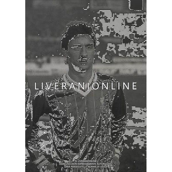TORINO 16-01-1985 FINALE DI SUPERCOPPA EUROPEA JUVENTUS LIVERPOOL NELLA FOTO IAN RUSH CON LA MAGLIA DEL LIVERPOOL AG ALDO LIVERANI SAS