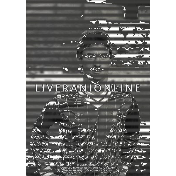 TORINO 16-01-1985 FINALE DI SUPERCOPPA EUROPEA JUVENTUS LIVERPOOL NELLA FOTO IAN RUSH CON LA MAGLIA DEL LIVERPOOL AG ALDO LIVERANI SAS