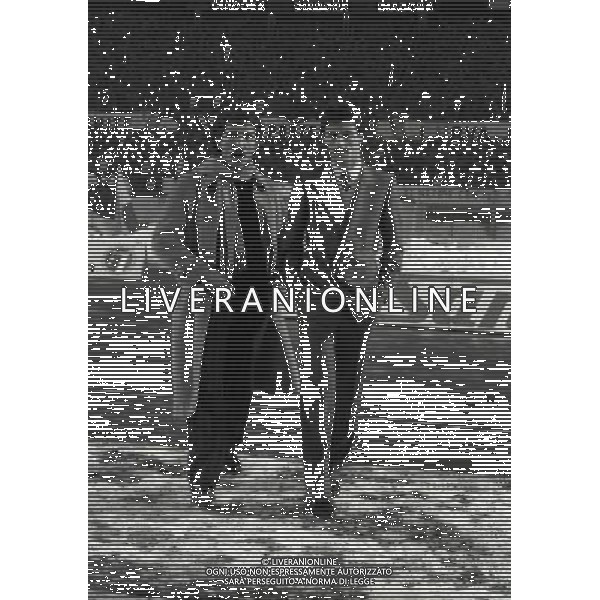 TORINO 16-01-1985 FINALE DI SUPERCOPPA EUROPEA JUVENTUS LIVERPOOL NELLA FOTO GREAME SOUNESS E IAN RUSH AG ALDO LIVERANI SAS