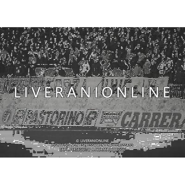 TORINO 16-01-1985 FINALE DI SUPERCOPPA EUROPEA JUVENTUS LIVERPOOL NELLA FOTO NEVE AI BORDI DEL CAMPO AG ALDO LIVERANI SAS