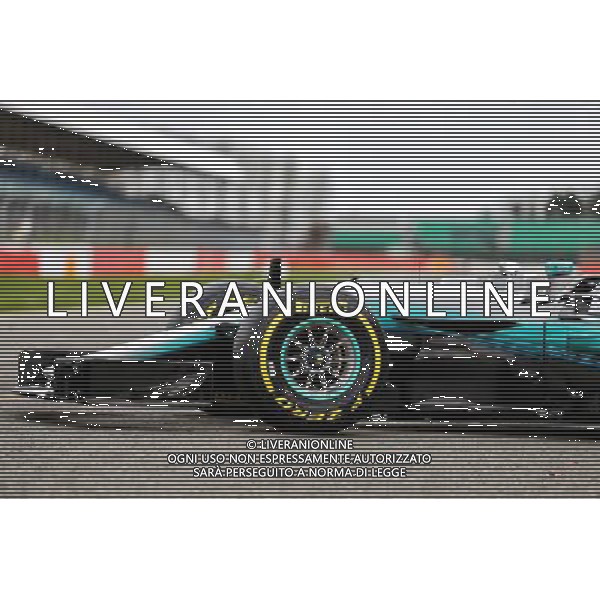 Mercedes AMG F1 W08 front wing detail. 23.02.2017. Mercedes AMG F1 W08 Launch, Silverstone, England. - www.xpbimages.com, EMail: requests@xpbimages.com - copy of publication required for printed pictures. Every used picture is fee-liable. © Copyright: Moy / XPB Images AG ALDO LIVERANI SAS