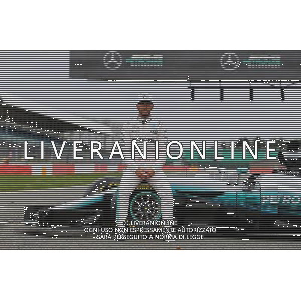 Lewis Hamilton (GBR) Mercedes AMG F1 W08. 23.02.2017. Mercedes AMG F1 W08 Launch, Silverstone, England. - www.xpbimages.com, EMail: requests@xpbimages.com - copy of publication required for printed pictures. Every used picture is fee-liable. © Copyright: Moy / XPB Images AG ALDO LIVERANI SAS