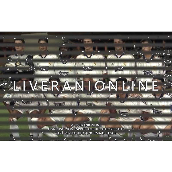 MONACO 28-08-1998 FINALE SUPERCOPPA EUROPEA REAL MADRID-CHELSEA NELLA FOTO LA FORMAZIONE DEL REAL MADRID AG ALDO LIVERANI SAS