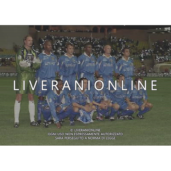 MONACO 28-08-1998 FINALE SUPERCOPPA EUROPEA REAL MADRID-CHELSEA NELLA FOTO FORMAZIONE CHELSEA AG ALDO LIVERANI SAS