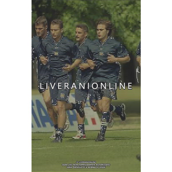 COVERCIANO 23-05-1998 RADUNO NAZIONALE ITALIANA DI CALCIO NELLA FOTO CHRISTIAN VIERI-SANDRO COIS-ROBERTO BAGGIO -FABIO CANNAVARO AG ALDO LIVERANI SAS