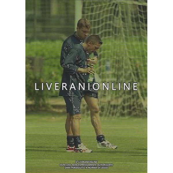 COVERCIANO 23-05-1998 RADUNO NAZIONALE ITALIANA DI CALCIO NELLA FOTO ROBERTO BAGGIO E CHRISTIAN VIERI AG ALDO LIVERANI SAS