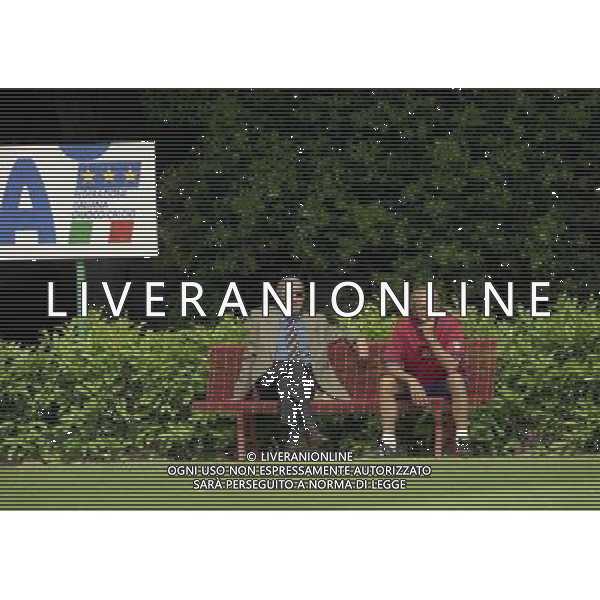 COVERCIANO 23-05-1998 RADUNO NAZIONALE ITALIANA DI CALCIO NELLA FOTO GIGI RIVA AG ALDO LIVERANI SAS