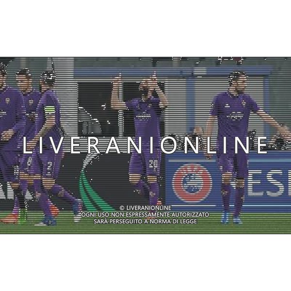 UEFA Europa League 2016/2017 Sedicesimi di Finale Ritorno Firenze - 23.02.2017 Fiorentina-Borussia M\'Gladbach Nella Foto:borja valero esulta /Ph.Vitez-Ag. Aldo Liverani