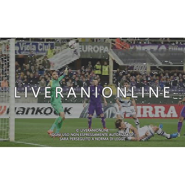 UEFA Europa League 2016/2017 Sedicesimi di Finale Ritorno Firenze - 23.02.2017 Fiorentina-Borussia M\'Gladbach Nella Foto:verstergaard colpisce il palo /Ph.Vitez-Ag. Aldo Liverani