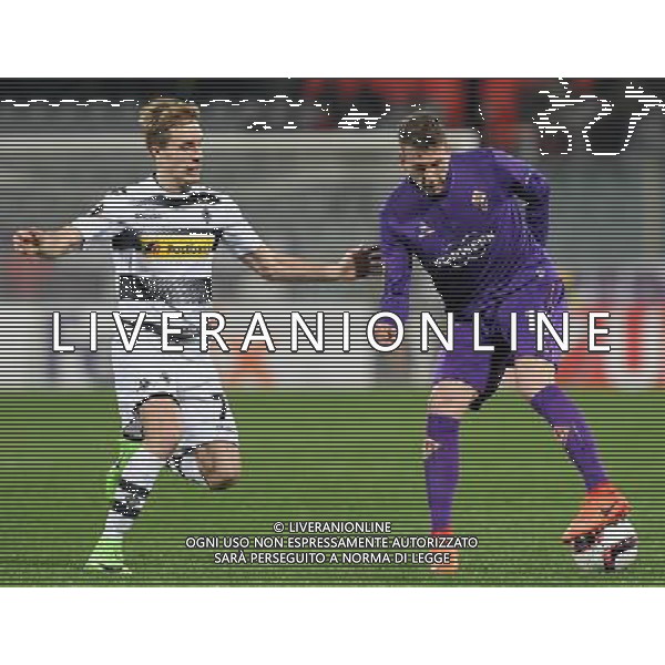 UEFA Europa League 2016/2017 Sedicesimi di Finale Ritorno Firenze - 23.02.2017 Fiorentina-Borussia M\'Gladbach Nella Foto:bernardeschi herrmann /Ph.Vitez-Ag. Aldo Liverani
