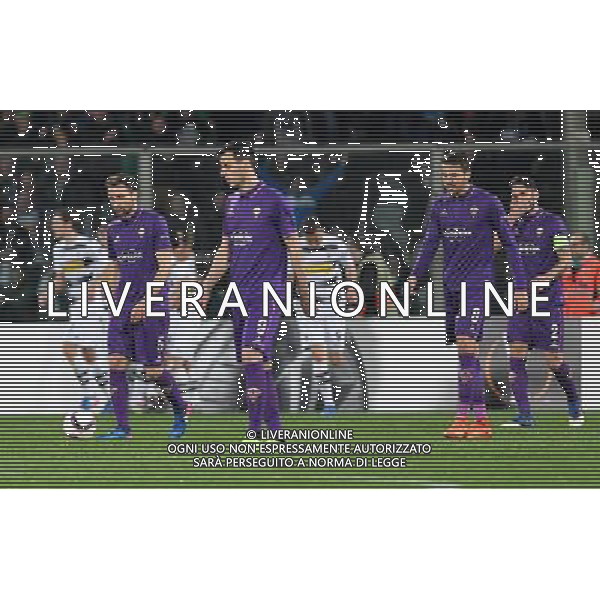 UEFA Europa League 2016/2017 Sedicesimi di Finale Ritorno Firenze - 23.02.2017 Fiorentina-Borussia M\'Gladbach Nella Foto:delusione fiorentina /Ph.Vitez-Ag. Aldo Liverani