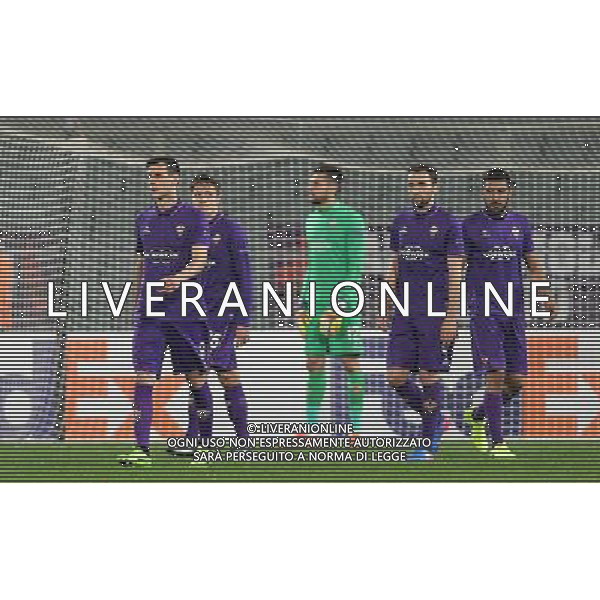 UEFA Europa League 2016/2017 Sedicesimi di Finale Ritorno Firenze - 23.02.2017 Fiorentina-Borussia M\'Gladbach Nella Foto:delusione fiorentina /Ph.Vitez-Ag. Aldo Liverani