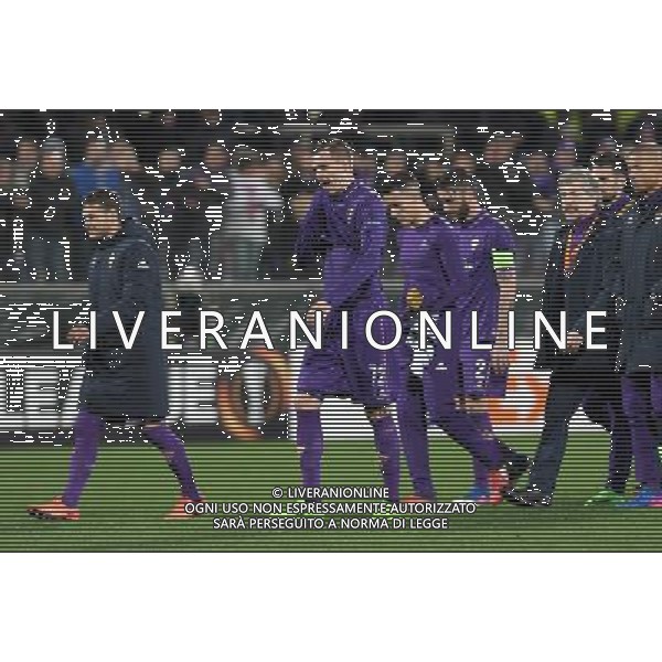 UEFA Europa League 2016/2017 Sedicesimi di Finale Ritorno Firenze - 23.02.2017 Fiorentina-Borussia M\'Gladbach Nella Foto:delusione finale fiorentina /Ph.Vitez-Ag. Aldo Liverani