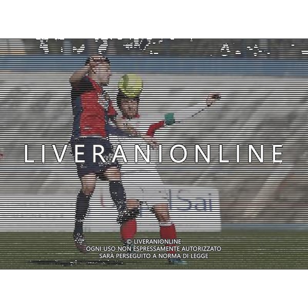 Forl“ - Gubbio Campionato di calcio Lega Pro girone B 25/02/2017 nella foto: Romano Alfredo Capellupo Stefano Capitano ©Claudio Zamagni/Agenzia Aldo Liverani 