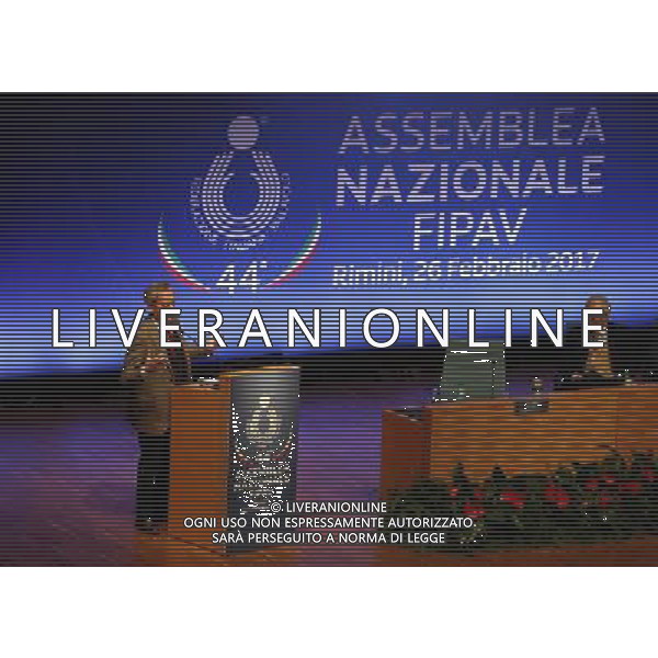 Rimini 44esima Assemblea Nazionale FIVPAV 26/02/2017 nella foto: CARLO MAGRI presidente uscente e candidato a nuovo presidente ©Claudio Zamagni/Agenzia Aldo Liverani / AGENZIA ALDO LIVERANI SAS