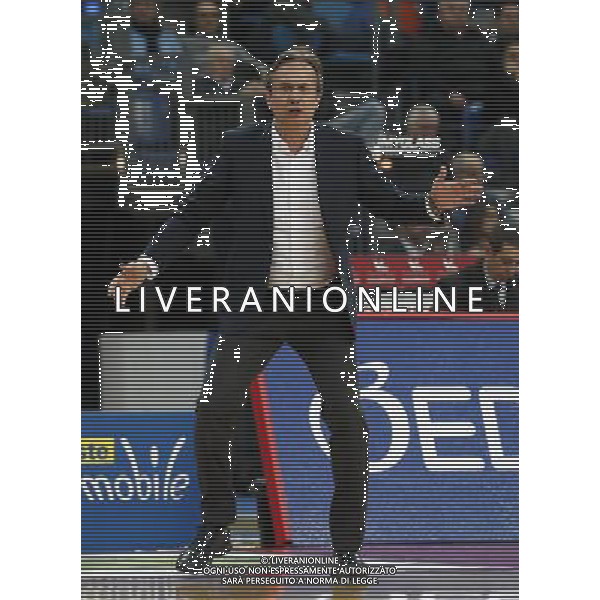 Lega Basket serie A 26/02/2017 Consultinvest Pesaro - Banco di Sardegna Sassari nella foto: Pasquini Federico Â©Claudio Zamagni/Agenzia Aldo Liverani / AGENZIA ALDO LIVERANI SAS - Consultinvest Pesaro - Banco di Sardegna Sassari Campionato Lega Basket serie A 26/02/2017
