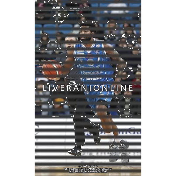 Lega Basket serie A 26/02/2017 Consultinvest Pesaro - Banco di Sardegna Sassari nella foto: Lacey Trevor Â©Claudio Zamagni/Agenzia Aldo Liverani / AGENZIA ALDO LIVERANI SAS - Consultinvest Pesaro - Banco di Sardegna Sassari Campionato Lega Basket serie A 26/02/2017