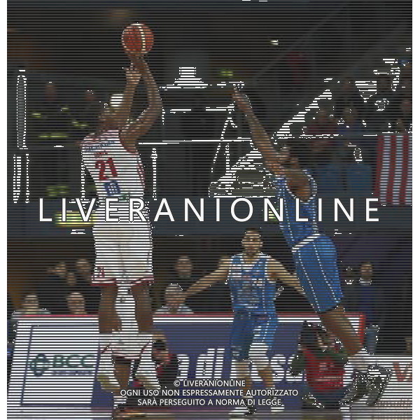Lega Basket serie A 26/02/2017 Consultinvest Pesaro - Banco di Sardegna Sassari nella foto: JARROD JONES Lacey Trevor Â©Claudio Zamagni/Agenzia Aldo Liverani / AGENZIA ALDO LIVERANI SAS - Consultinvest Pesaro - Banco di Sardegna Sassari Campionato Lega Basket serie A 26/02/2017