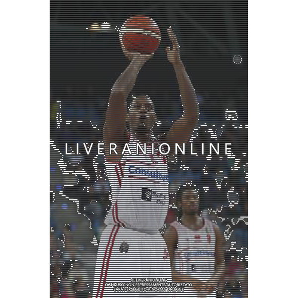 Lega Basket serie A 26/02/2017 Consultinvest Pesaro - Banco di Sardegna Sassari nella foto: JARROD JONES Â©Claudio Zamagni/Agenzia Aldo Liverani / AGENZIA ALDO LIVERANI SAS - Consultinvest Pesaro - Banco di Sardegna Sassari Campionato Lega Basket serie A 26/02/2017