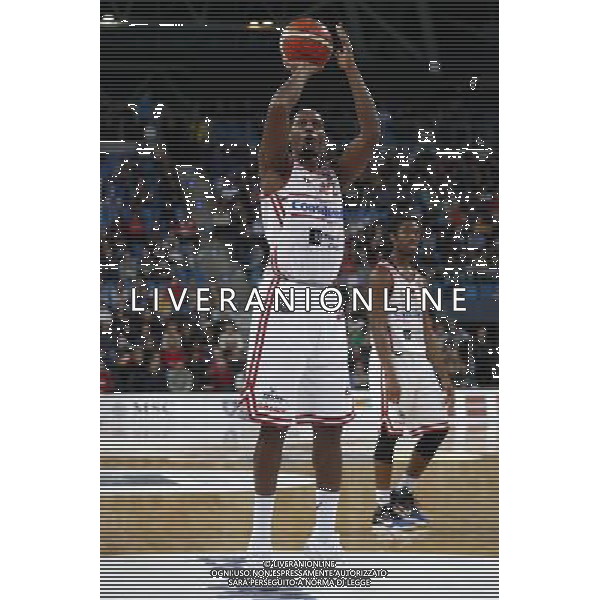 Lega Basket serie A 26/02/2017 Consultinvest Pesaro - Banco di Sardegna Sassari nella foto: JARROD JONES Â©Claudio Zamagni/Agenzia Aldo Liverani / AGENZIA ALDO LIVERANI SAS - Consultinvest Pesaro - Banco di Sardegna Sassari Campionato Lega Basket serie A 26/02/2017
