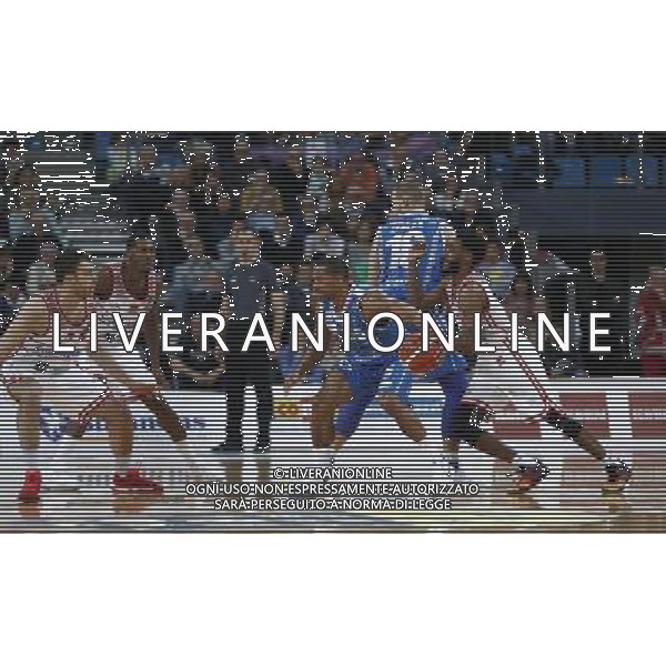 Lega Basket serie A 26/02/2017 Consultinvest Pesaro - Banco di Sardegna Sassari nella foto: Bell David Â©Claudio Zamagni/Agenzia Aldo Liverani / AGENZIA ALDO LIVERANI SAS - Consultinvest Pesaro - Banco di Sardegna Sassari Campionato Lega Basket serie A 26/02/2017