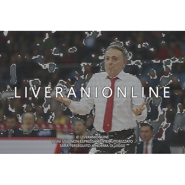 Lega Basket serie A 26/02/2017 Consultinvest Pesaro - Banco di Sardegna Sassari nella foto: Piero Bucchi Â©Claudio Zamagni/Agenzia Aldo Liverani / AGENZIA ALDO LIVERANI SAS - Consultinvest Pesaro - Banco di Sardegna Sassari Campionato Lega Basket serie A 26/02/2017