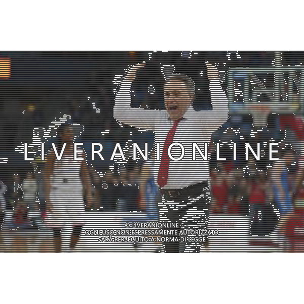 Lega Basket serie A 26/02/2017 Consultinvest Pesaro - Banco di Sardegna Sassari nella foto: PIERO BUCCHI Â©Claudio Zamagni/Agenzia Aldo Liverani / AGENZIA ALDO LIVERANI SAS - Consultinvest Pesaro - Banco di Sardegna Sassari Campionato Lega Basket serie A 26/02/2017