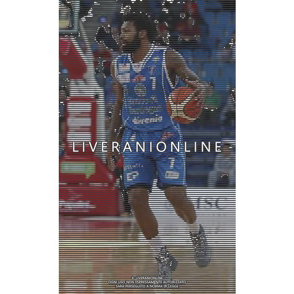 Lega Basket serie A 26/02/2017 Consultinvest Pesaro - Banco di Sardegna Sassari nella foto: Lacey Trevor Â©Claudio Zamagni/Agenzia Aldo Liverani / AGENZIA ALDO LIVERANI SAS