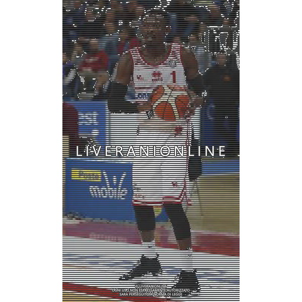 Lega Basket serie A 26/02/2017 Consultinvest Pesaro - Banco di Sardegna Sassari nella foto: JEREMY HAZELL Â©Claudio Zamagni/Agenzia Aldo Liverani / AGENZIA ALDO LIVERANI SAS