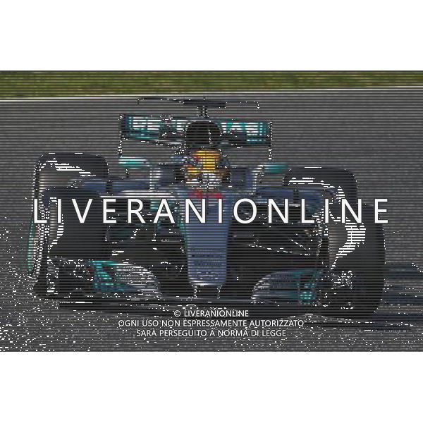 Lewis Hamilton (GBR) Mercedes AMG F1 W08. 27.02.2017. Formula One Testing, Day One, Barcelona, Spain. Monday. AG ALDO LIVERANI SAS