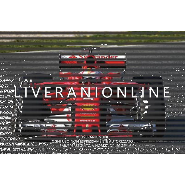 Sebastian Vettel (GER) Ferrari SF70H. 27.02.2017. Formula One Testing, Day One, Barcelona, Spain. Monday. AG ALDO LIVERANI SAS