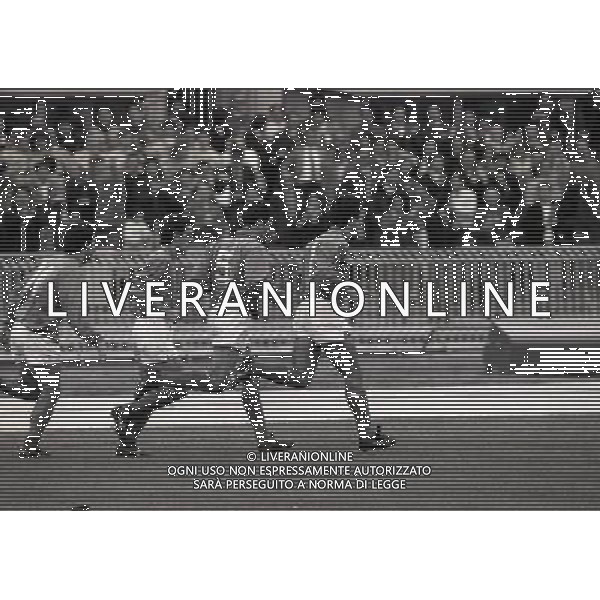 NAPOLI STADIO SAN PAOLO 14-11-1987 ITALIA SVEZIA- QUALIFICAZIONE EUROPEI NELLA FOTO ESULTANZA ITALIA AG ALDO LIVERANI SAS