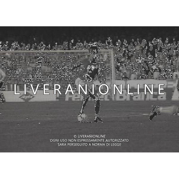 NAPOLI STADIO SAN PAOLO 14-11-1987 ITALIA SVEZIA- QUALIFICAZIONE EUROPEI NELLA FOTO GIUSEPPE GIANNINI AG ALDO LIVERANI SAS