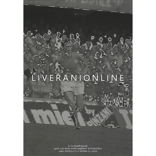 07-04 -1984 VERONA STADIO BENTEGODI PARTITA AMICHEVOLE ITALIA CECOSLOVACCHIA NELLA FOTO GIUSEPPE BERGOMI AG ALDO LIVERANI SAS