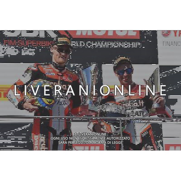 Phillip Island Australia 16.02.2017 First round World Superbike Championship WSBK at the Phillip Island Circuit, Chaz Davies Marco Melandri photoPSP / Newspix.pl --- Newspix.pl / AGENZIA ALDO LIVERANI SAS - ITALY ONLY EDITORIAL USE ONLY