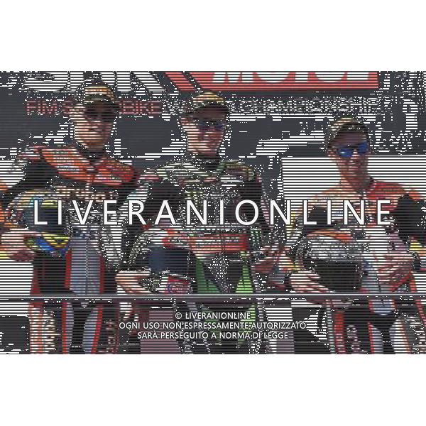 Phillip Island Australia 16.02.2017 First round World Superbike Championship WSBK at the Phillip Island Circuit, Chaz Davies Jonathan Rea Marco Melandri photoPSP / Newspix.pl --- Newspix.pl / AGENZIA ALDO LIVERANI SAS - ITALY ONLY EDITORIAL USE ONLY